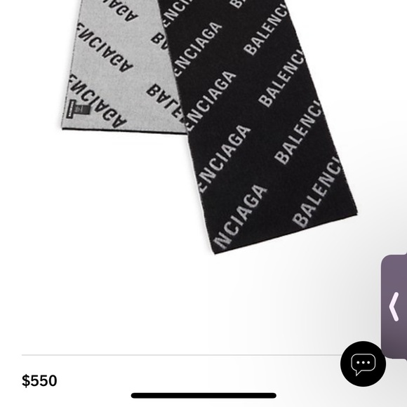 COPY - Reversible Balenciaga wool scarf - Picture 4 of 4